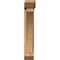 Ekena Millwork Thorton Slat Smooth Bracket w/ Offset Brace, Western Red Cedar, 5 1/2"W x 20"D x 32"H BKT0604X20X32THR06SWR - alternate 3